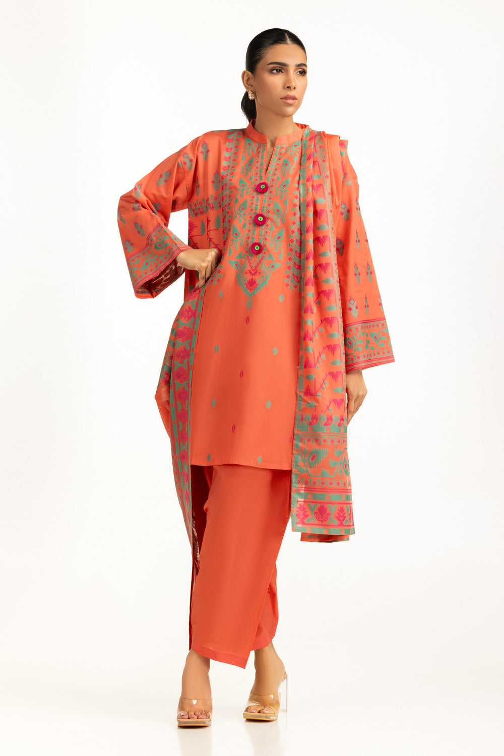 3PC Jacquard Dyed Suit IUSTKSD-1241