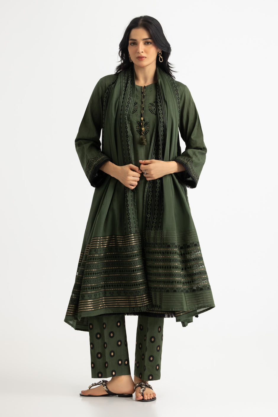 3PC Jacquard Dyed Suit