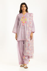 3PC Jacquard Embroidered Suit IUSTKSD-1214