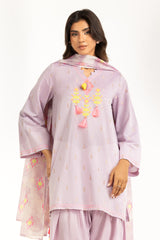 3PC Jacquard Embroidered Suit IUSTKSD-1214