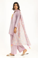 3PC Jacquard Embroidered Suit IUSTKSD-1214