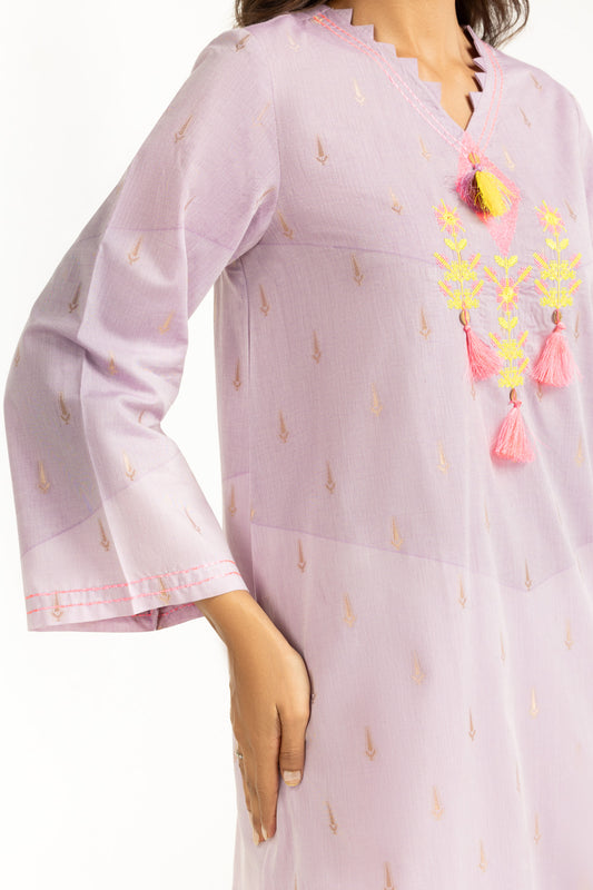 3PC Jacquard Embroidered Suit IUSTKSD-1214