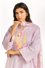 3PC Jacquard Embroidered Suit IUSTKSD-1214