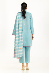 3PC Jacquard Embroidered Suit IUSTKSD-1244