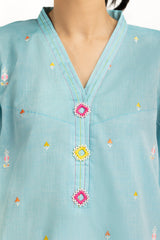 3PC Jacquard Embroidered Suit IUSTKSD-1244