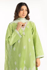 3PC Jacquard Embroidered Suit IUSTKSD-2195