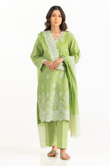 3PC Jacquard Embroidered Suit IUSTKSD-2195