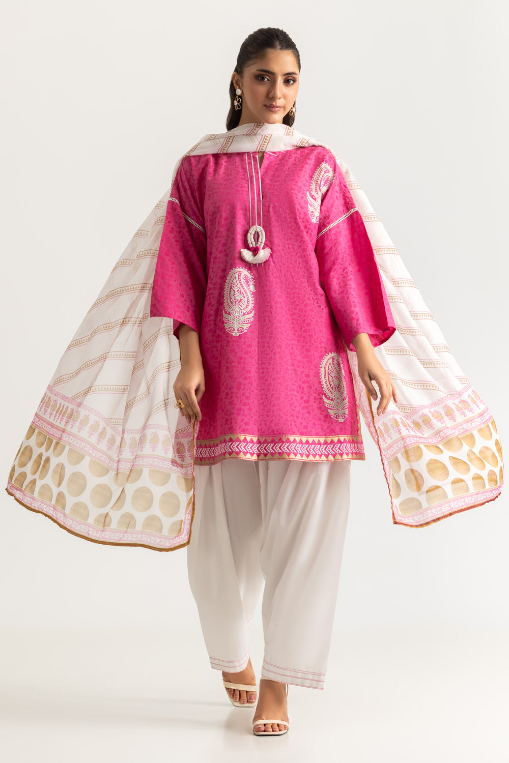 3PC Jacquard Printed Suit