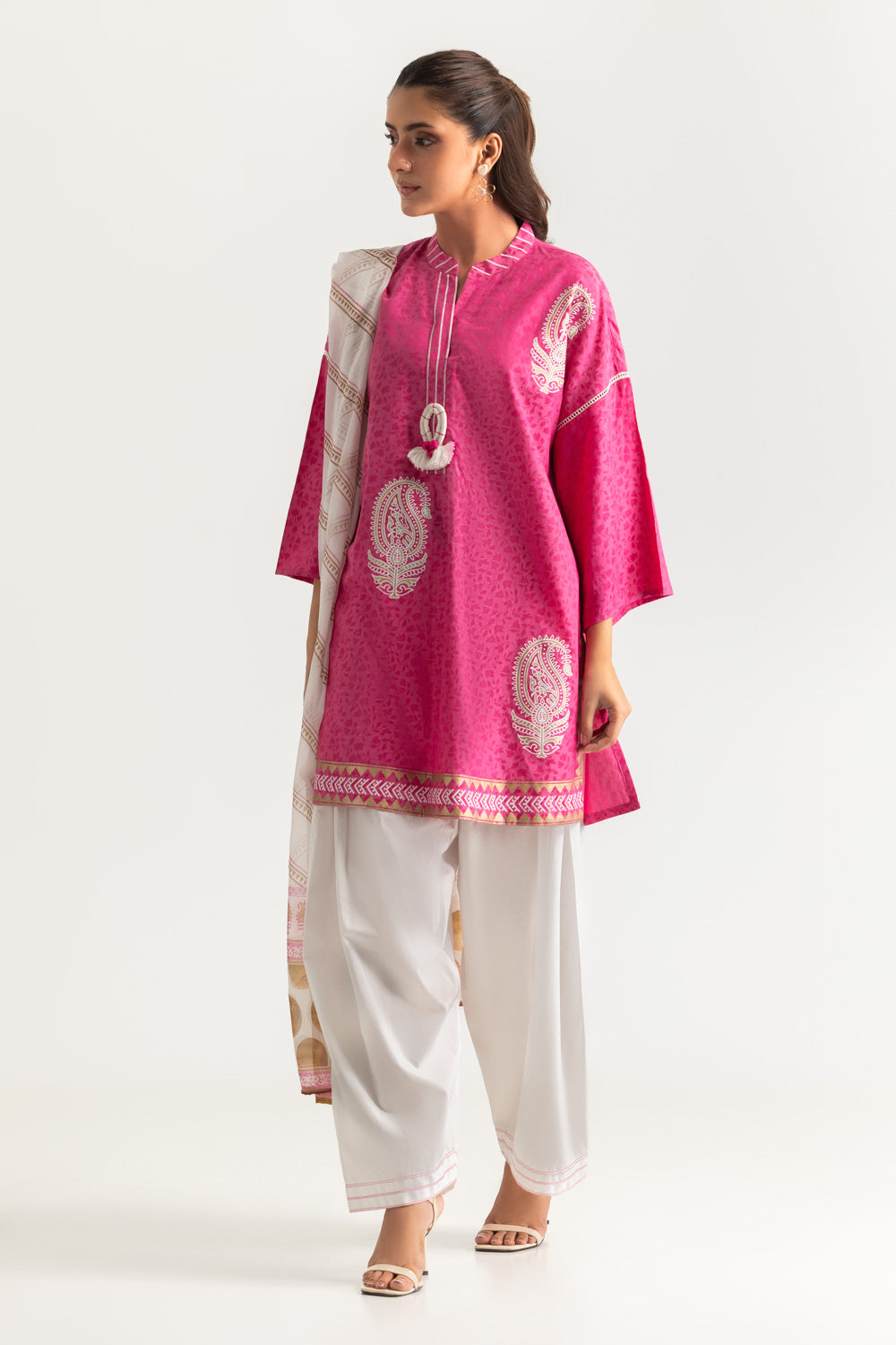 3PC Jacquard Printed Suit