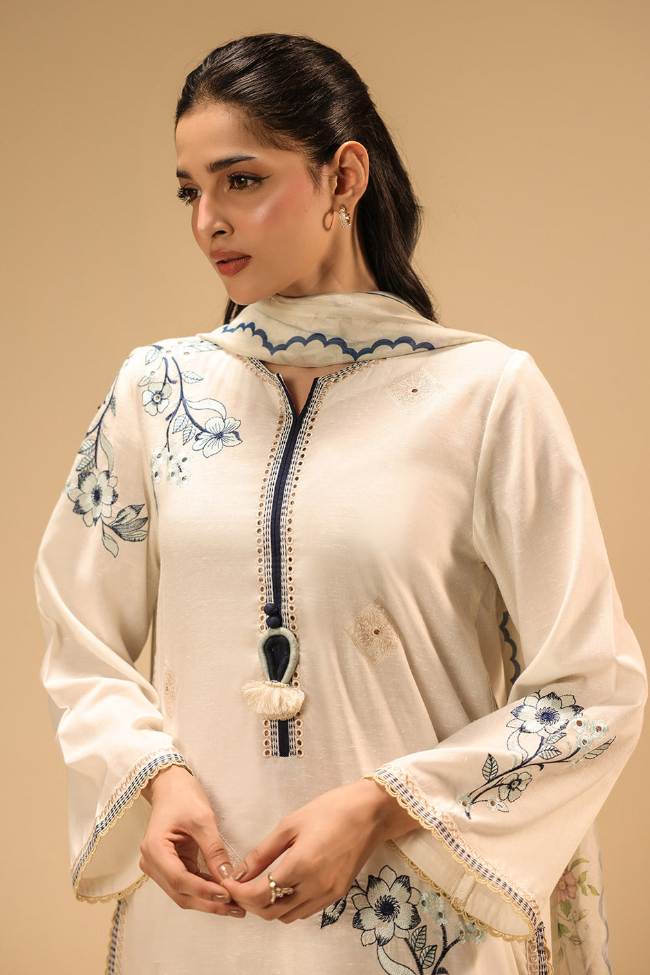 3PC Karandi Embroidered Suit