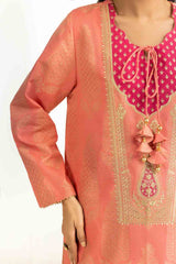 3PC Karandi Jacquard Embroidered Suit IUSTKSD-1255