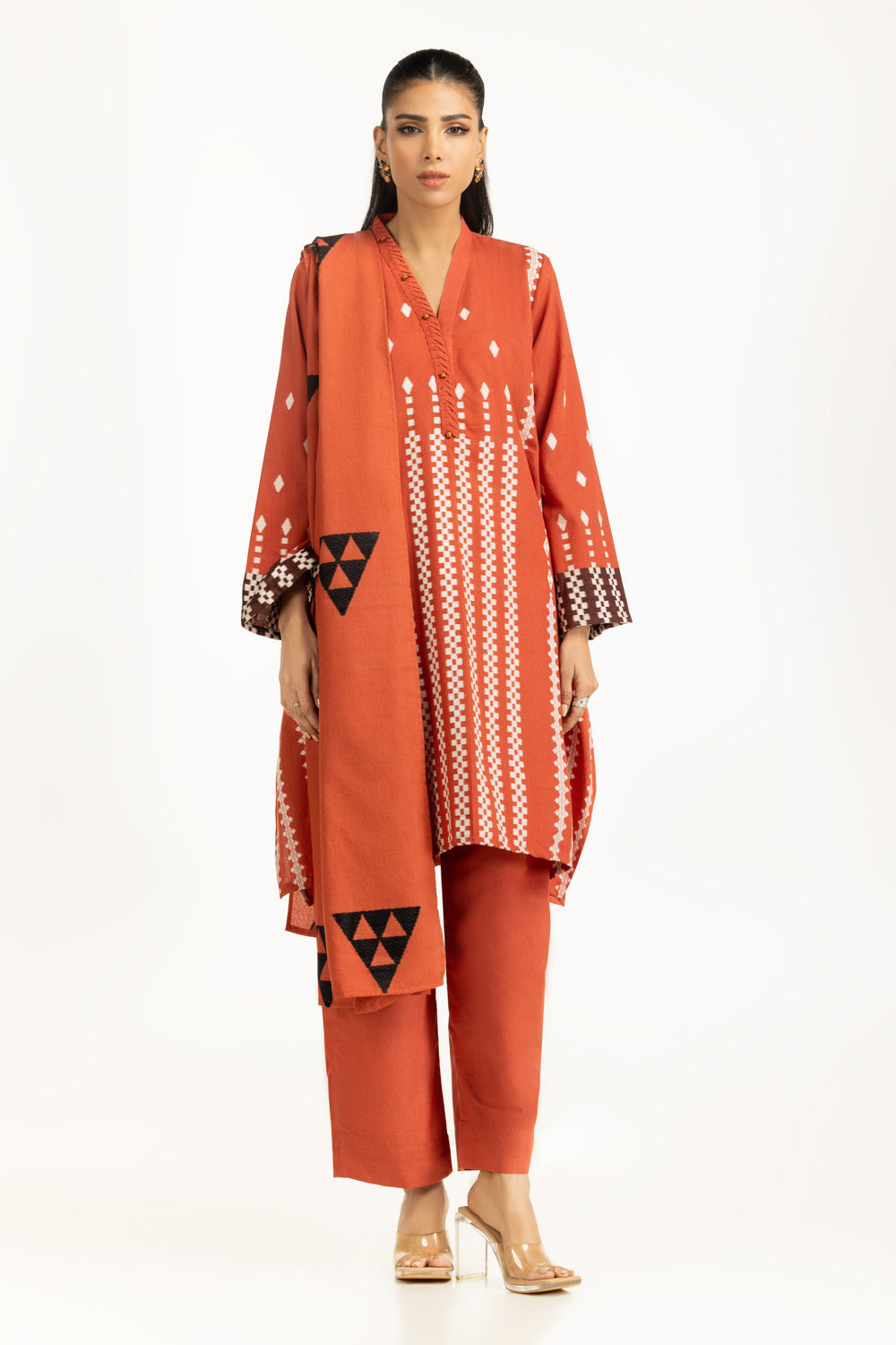 3PC Karandi Jacquard Suit IUSTKSD-1363
