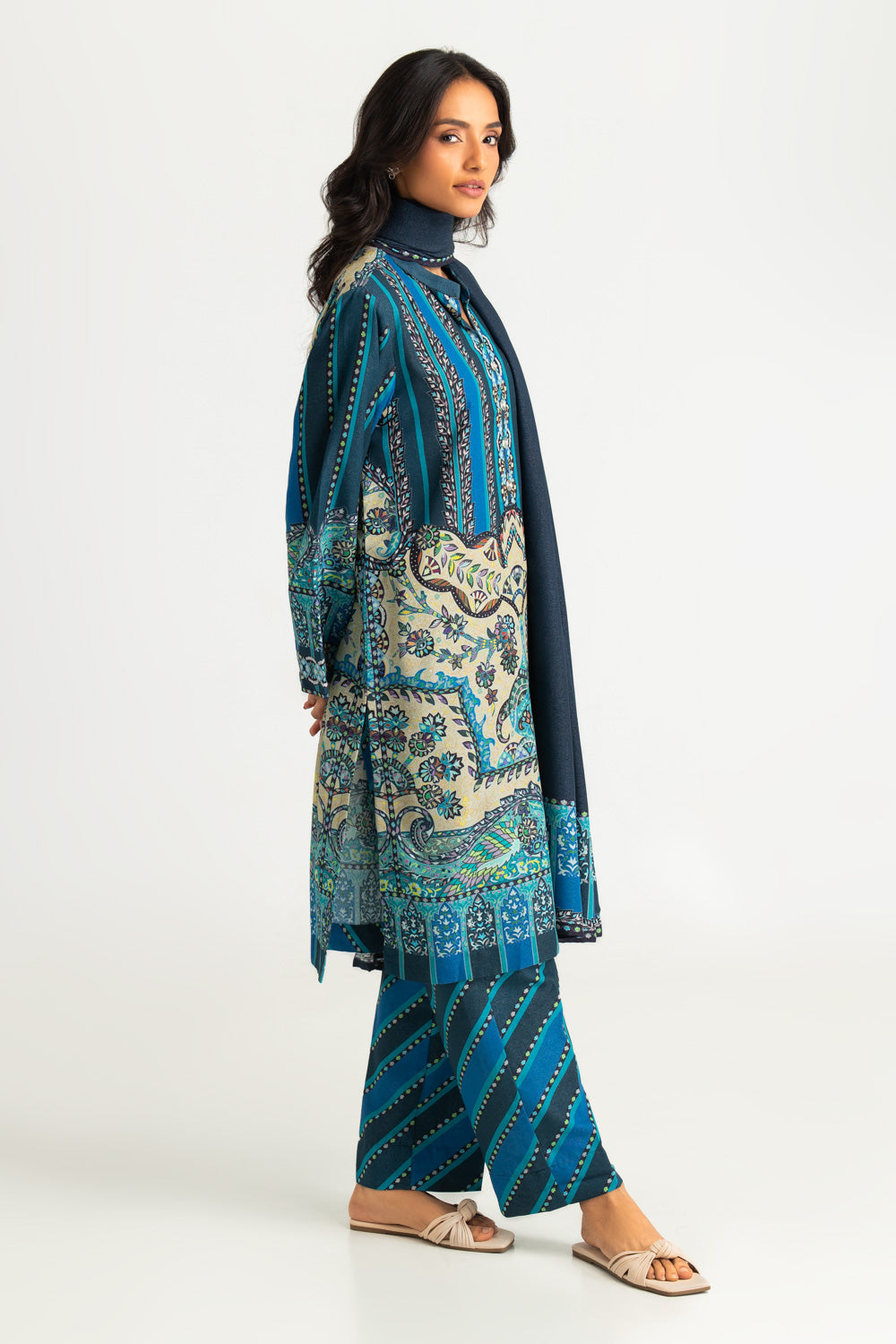 3PC Karandi Printed Suit