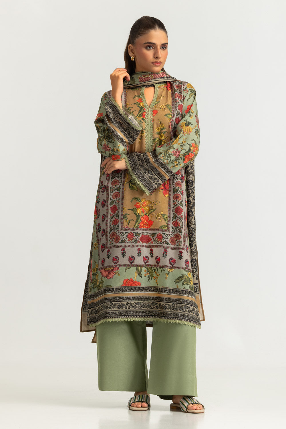 3PC Karandi Printed Suit