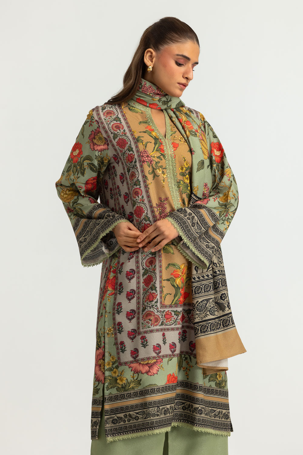 3PC Karandi Printed Suit
