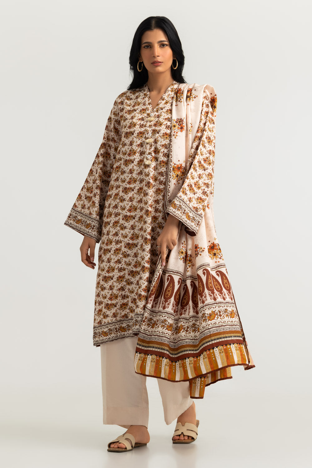 3PC Karandi Printed Suit