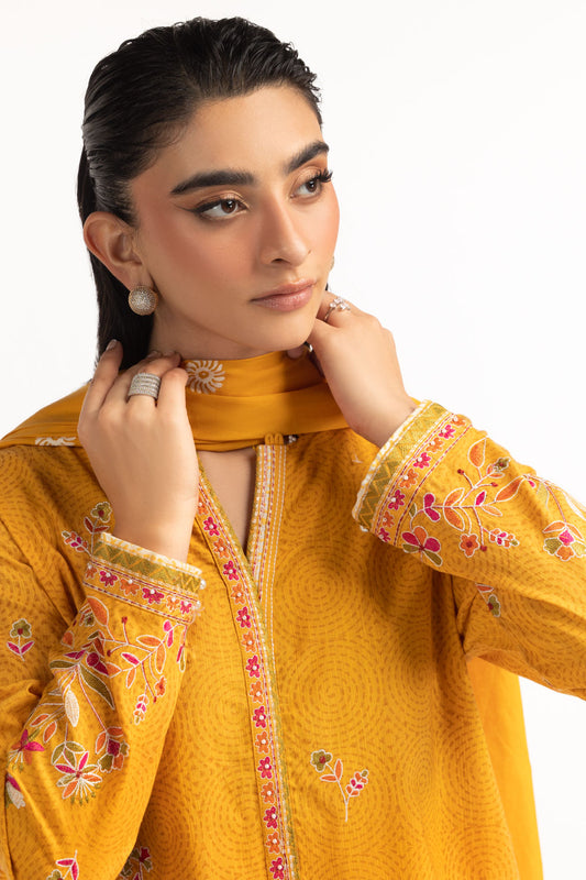 3PC Khaddar Embroidered Suit IPSTD-55084