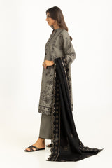 3PC Khaddar Embroidered Suit IUSTKSD-1185