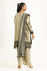 3PC Khaddar Embroidered Suit IUSTKSD-1225