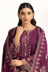 3PC Khaddar Embroidered Suit IUSTKSD-1237