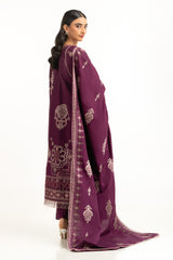 3PC Khaddar Embroidered Suit IUSTKSD-1237