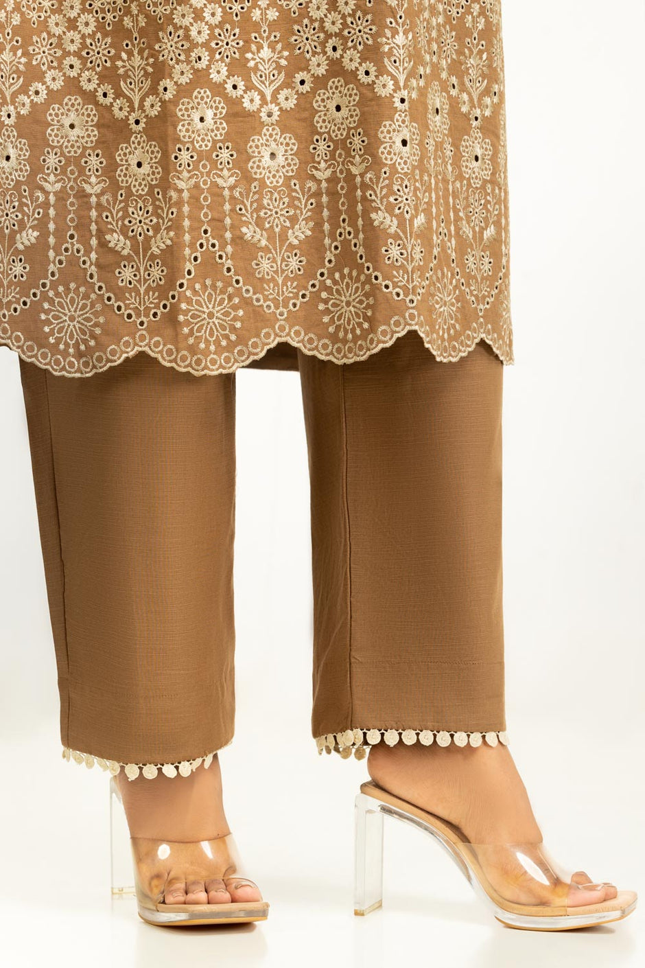3PC Khaddar Embroidered Suit