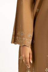 3PC Khaddar Embroidered Suit IUSTKSD-1245