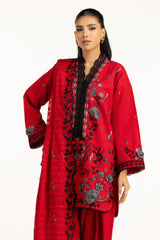 3PC Khaddar Embroidered Suit IUSTKSD-1258