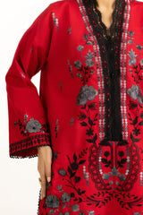 3PC Khaddar Embroidered Suit IUSTKSD-1258