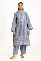 3PC Khaddar Embroidered Suit IUSTKSD-1307