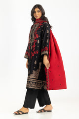 3PC Khaddar Embroidered Suit IUSTKSD-1355