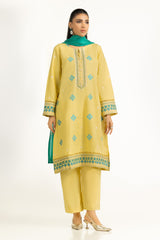 3PC Khaddar Embroidered Suit IUSTKSD-1401