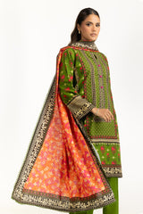 3PC Khaddar Printed Suit IUSTKSD-1123