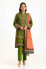 3PC Khaddar Printed Suit IUSTKSD-1123