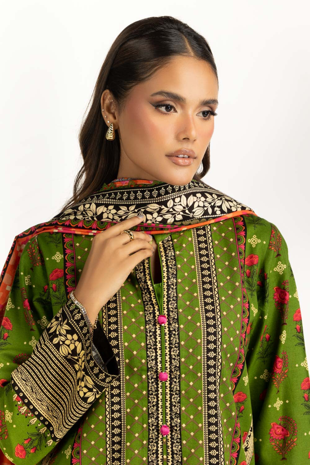 3PC Khaddar Printed Suit IUSTKSD-1123
