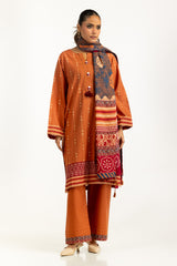 3PC Khaddar Printed Suit IUSTKSD-1127