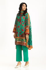 3PC Khaddar Printed Suit IUSTKSD-1186