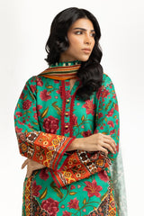 3PC Khaddar Printed Suit IUSTKSD-1186