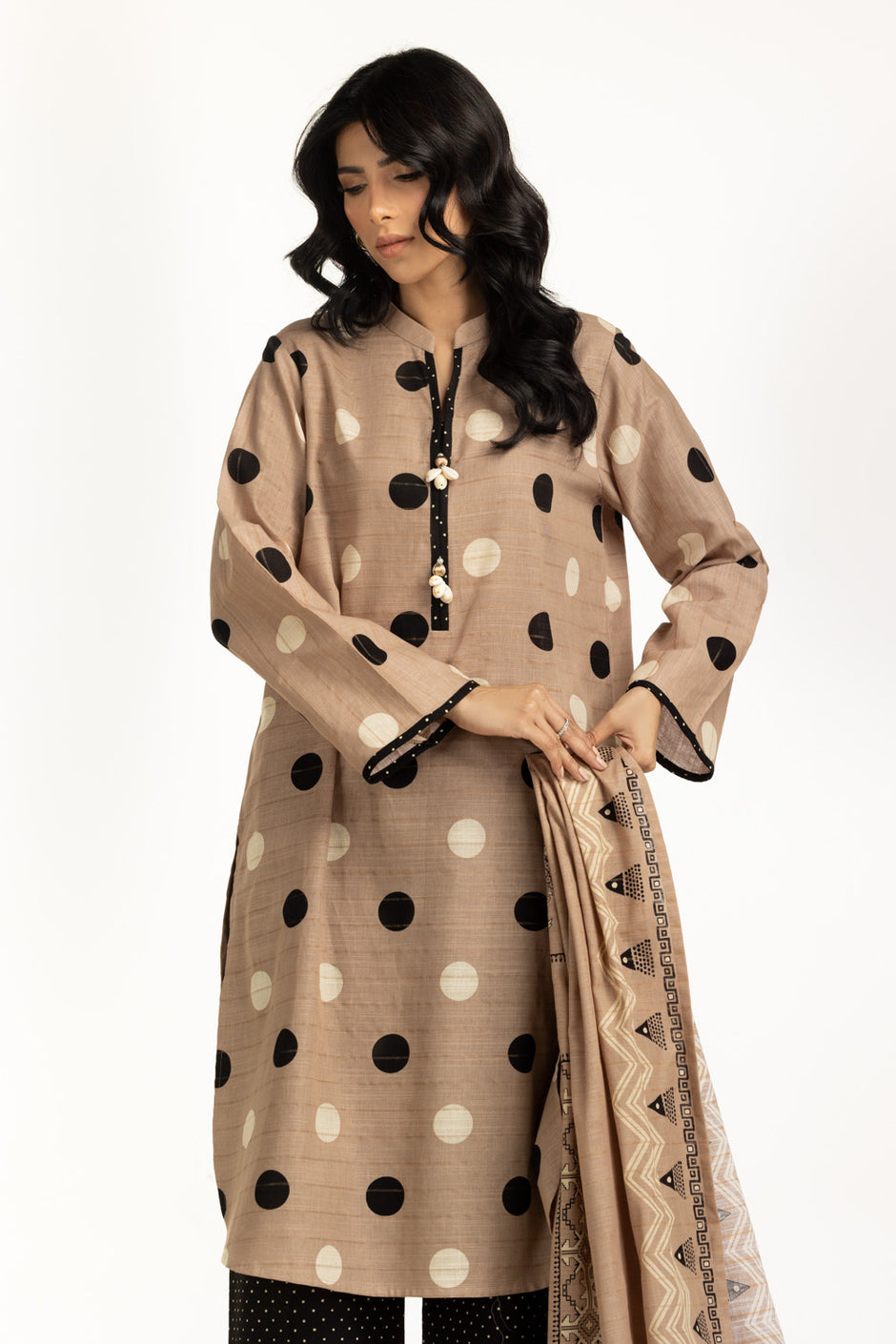 3PC Khaddar Printed Suit