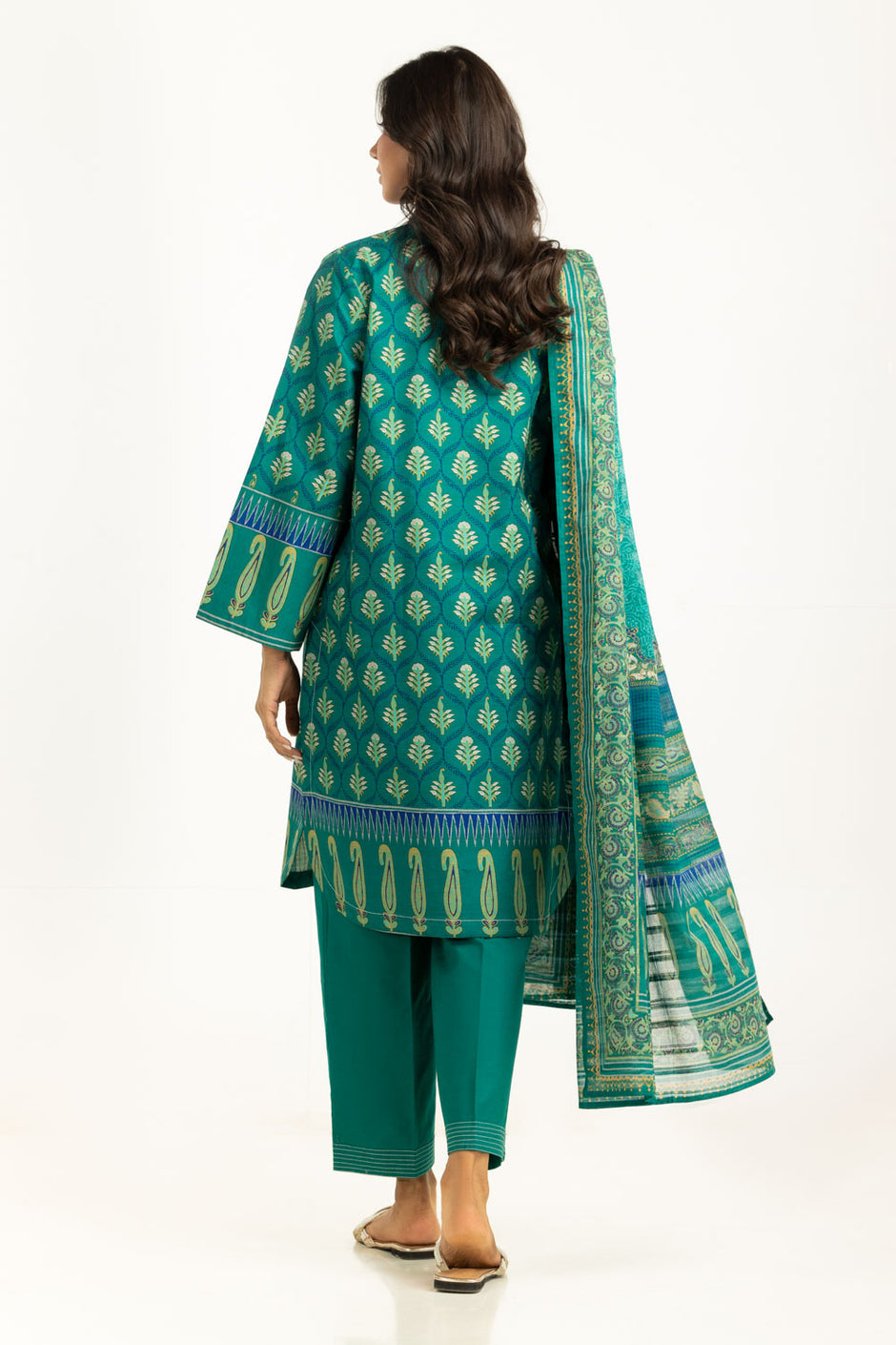 3PC Khaddar Printed Suit