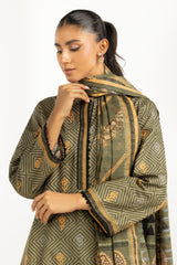3PC Khaddar Printed Suit IUSTKSD-1268