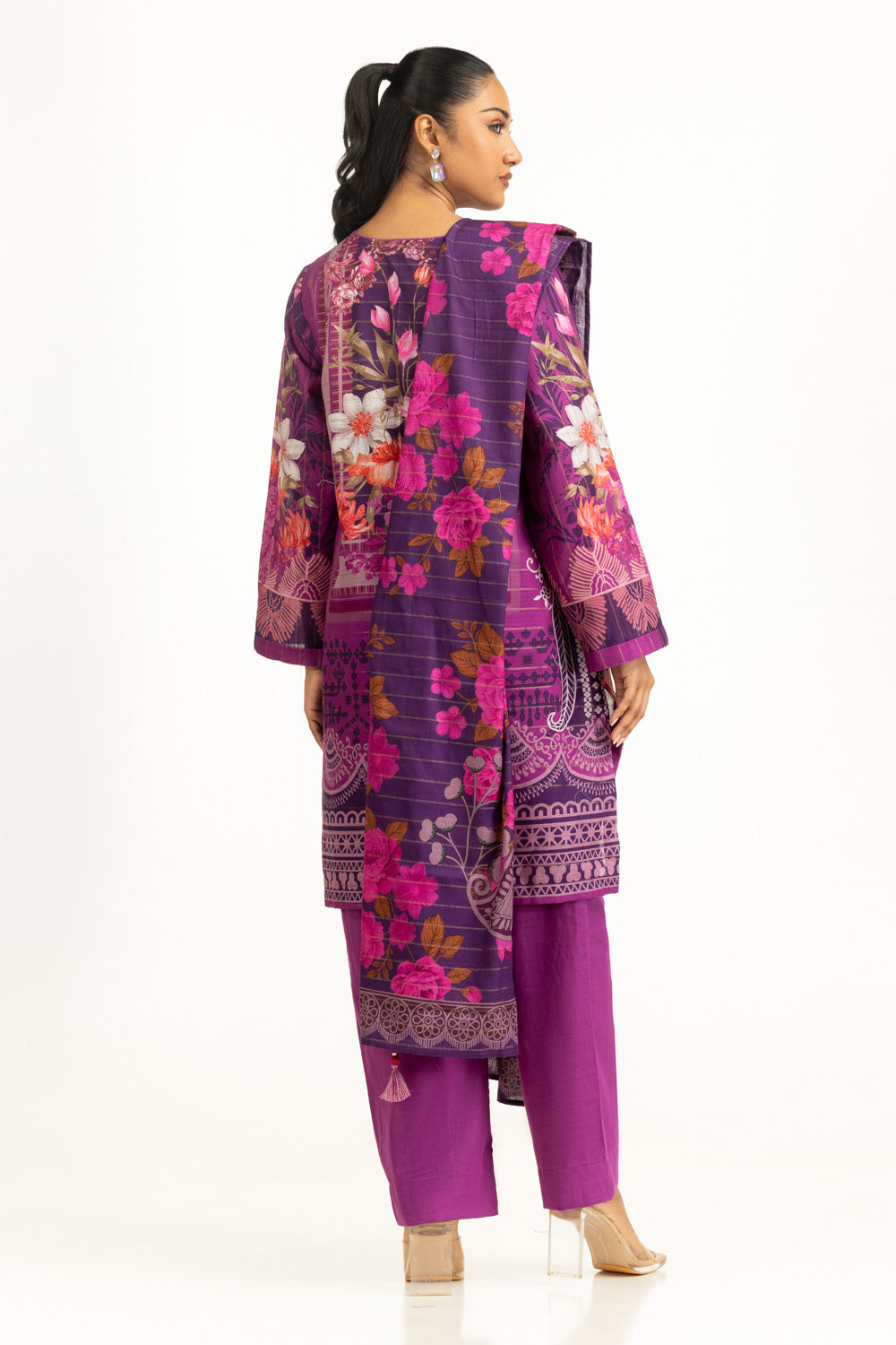 3PC Khaddar Printed Suit