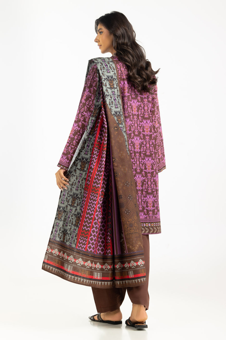 3PC Khaddar Printed Suit