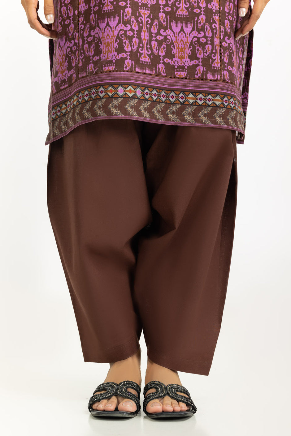 3PC Khaddar Printed Suit