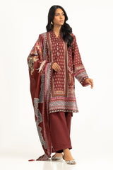 3PC Khaddar Printed Suit IUSTKSD-1376