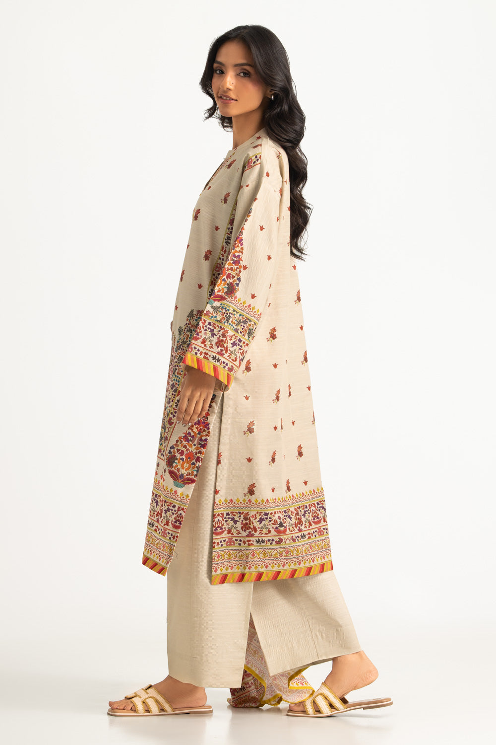 3PC Khaddar Printed Suit
