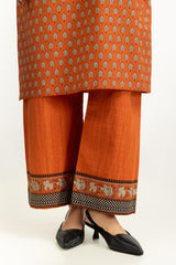 3PC Khaddar Printed Suit With Embroidered IUSTKSD-1223