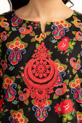 3PC Khaddar Printed Suit With Embroidered IUSTKSD-1308