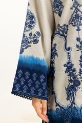 3PC Khaddar Printed Suit with Embroidered IUSTKSD-1257