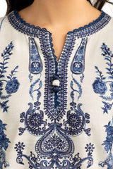 3PC Khaddar Printed Suit with Embroidered IUSTKSD-1257